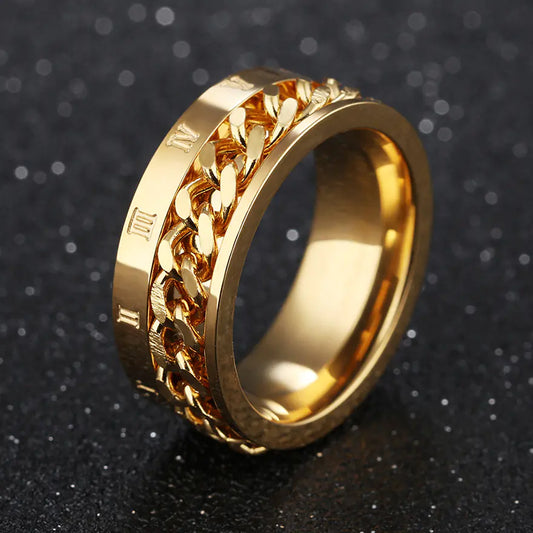 Rotatable Numeric Elegance Ring