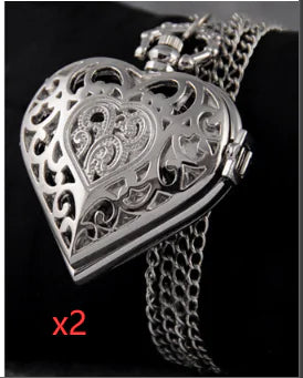 Heart Elegance Timepiece Necklace