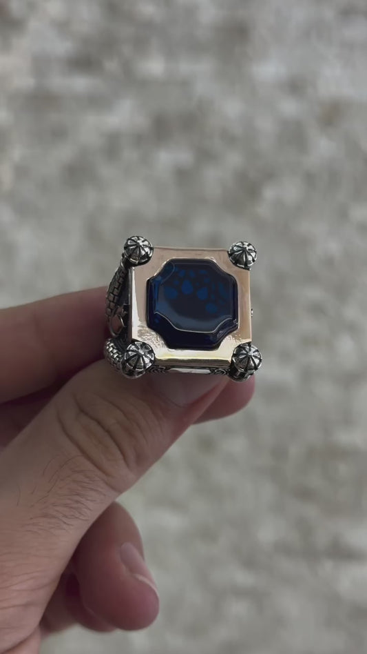 32gr  925 sterling silver men's ring