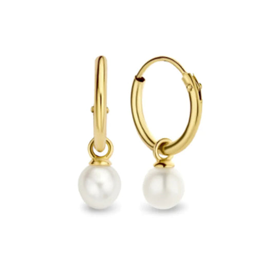 Sterling Pearl Dangle Earrings