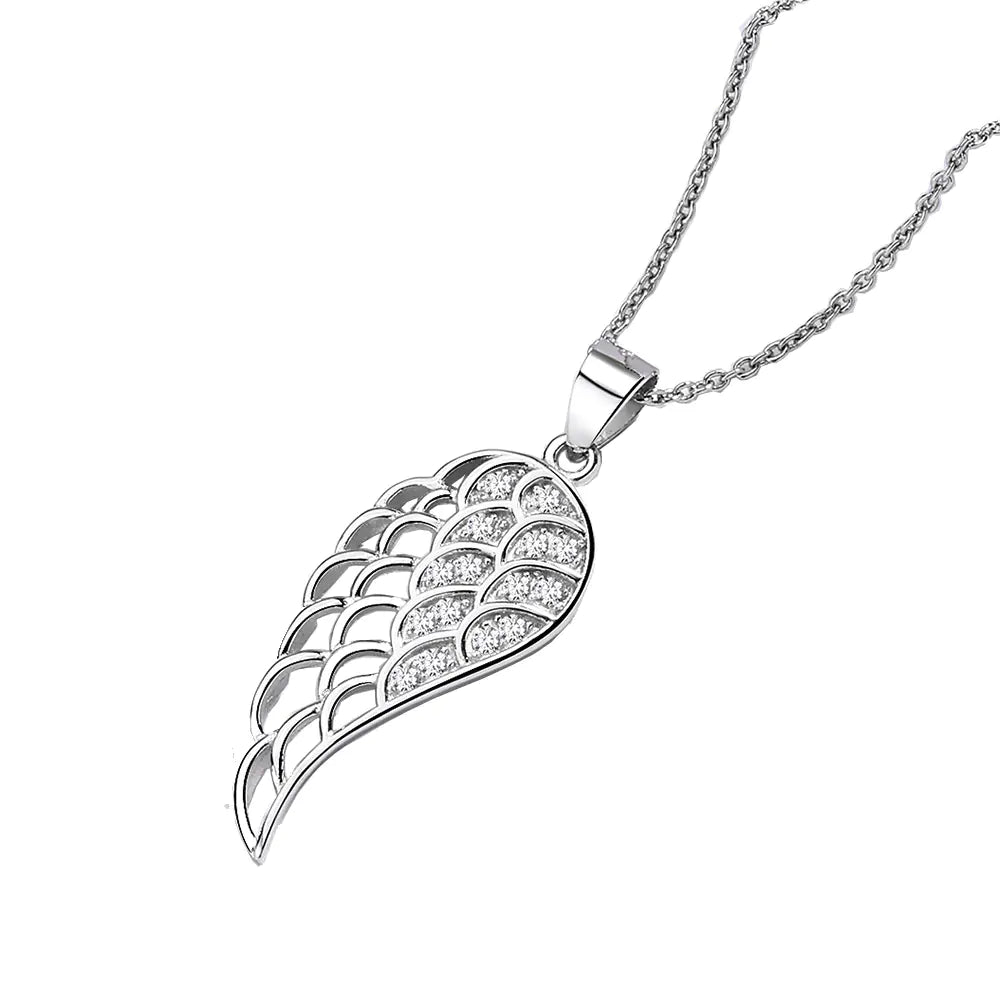 Sterling Silver Angelic Wings Necklace