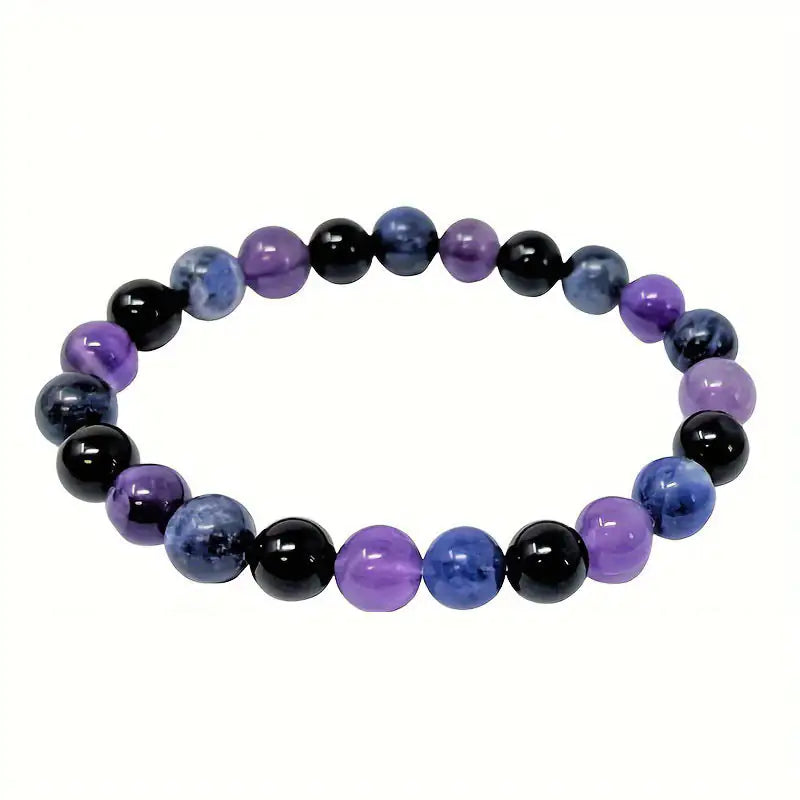 Natural Purple Beaded Healing Bracelet