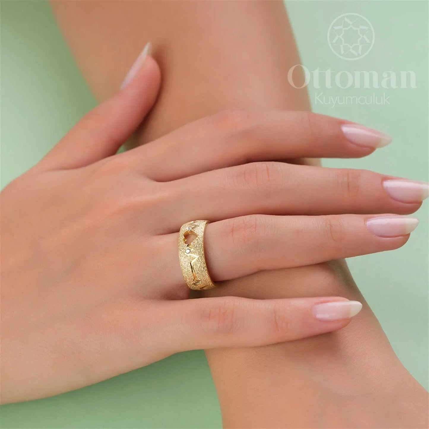 Rhythm Couple's Wedding Rings - Silver Whisper