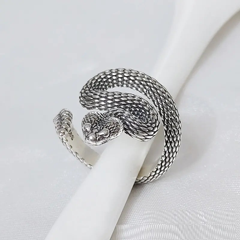 Sterling S925 Vintage Serpent Ring