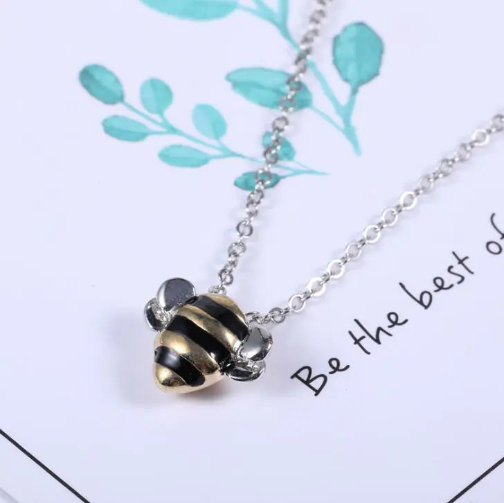 Sterling Silver Bee Charm Necklace