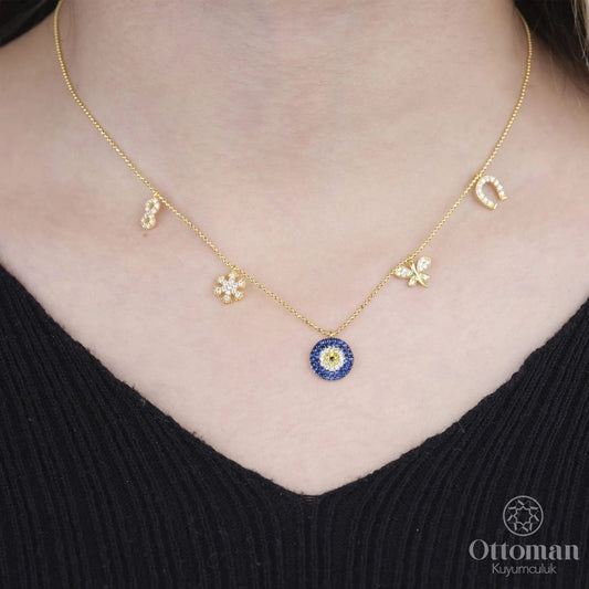 Six-Piece Necklace - Silver Whisper