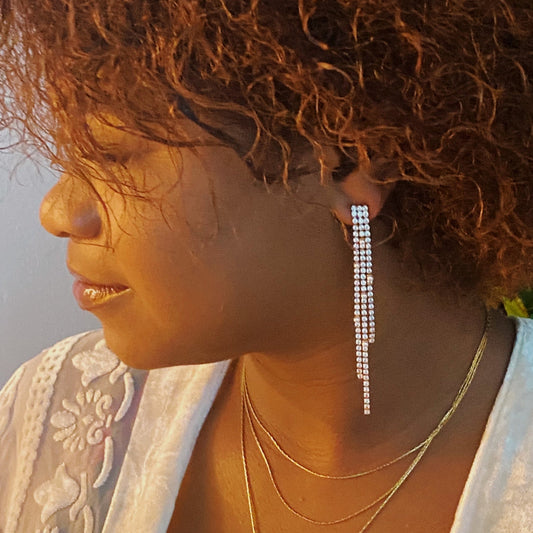 So Influencer Earrings - Silver Whisper