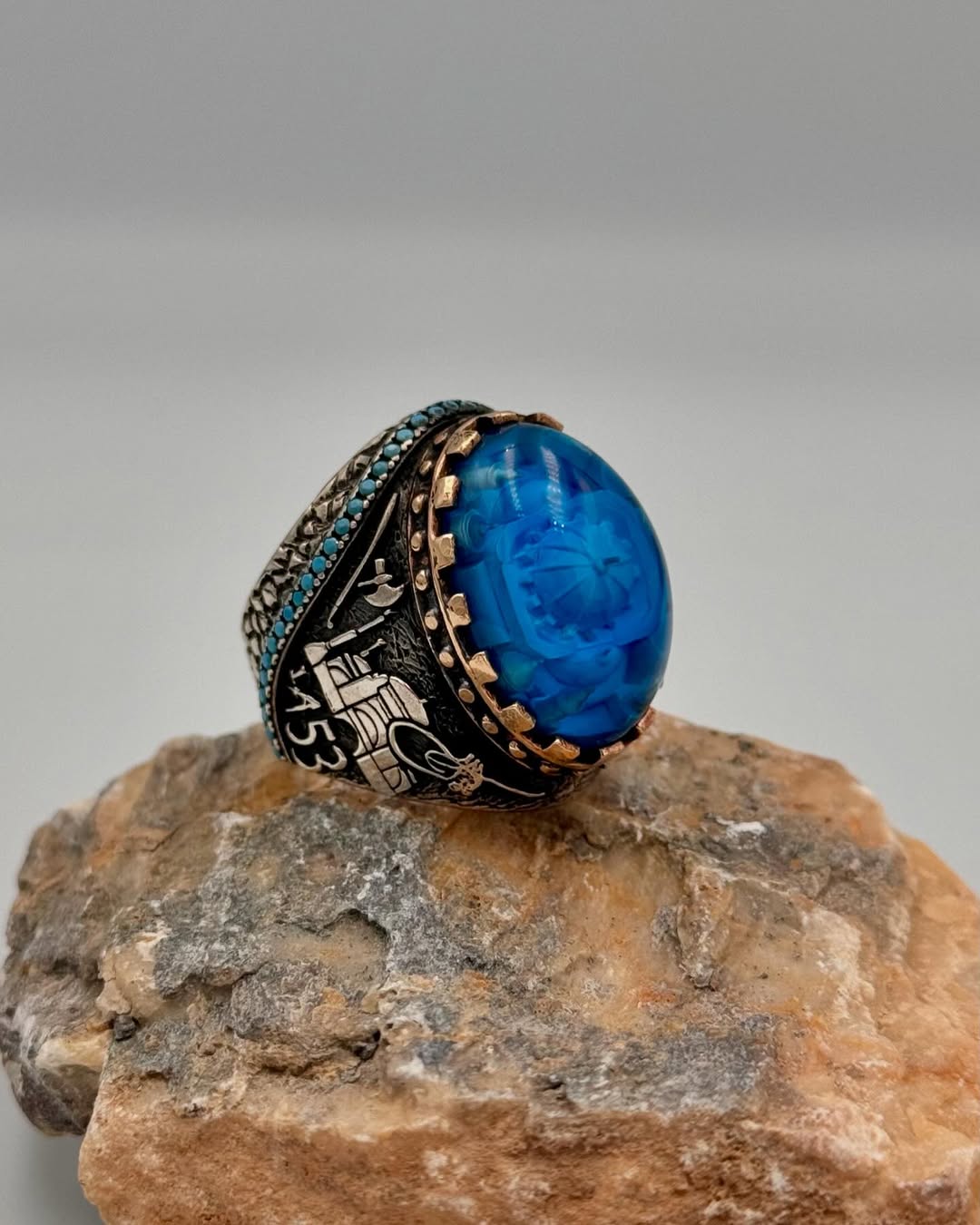 Special Design Hagia Sophia Design Ring - Silver Whisper