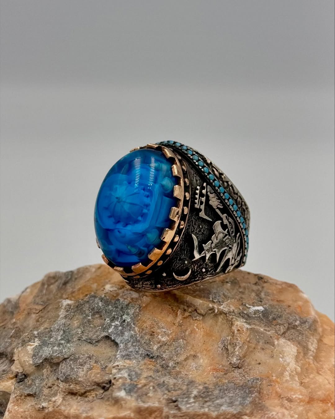 Special Design Hagia Sophia Design Ring - Silver Whisper