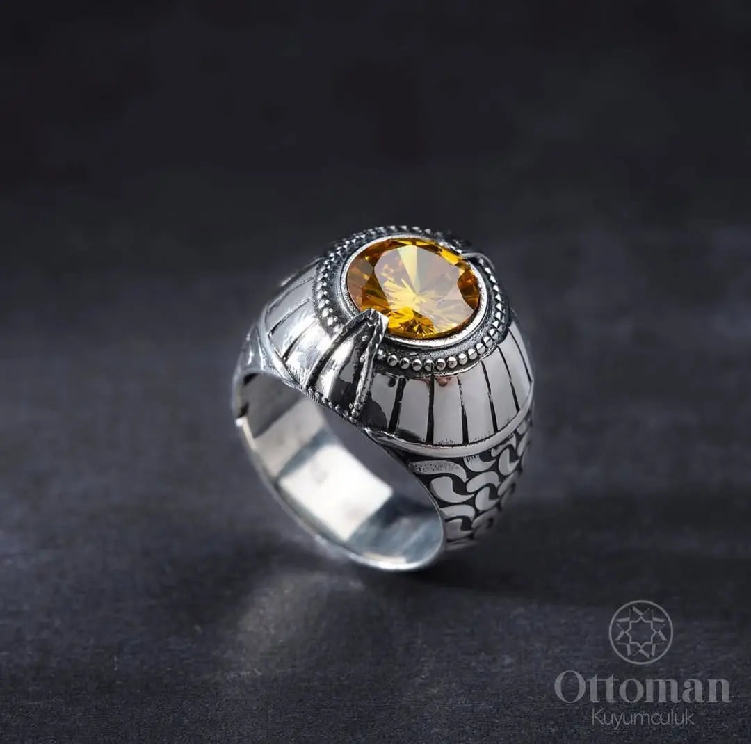 STRIN STONE SILVER RING - Silver Whisper