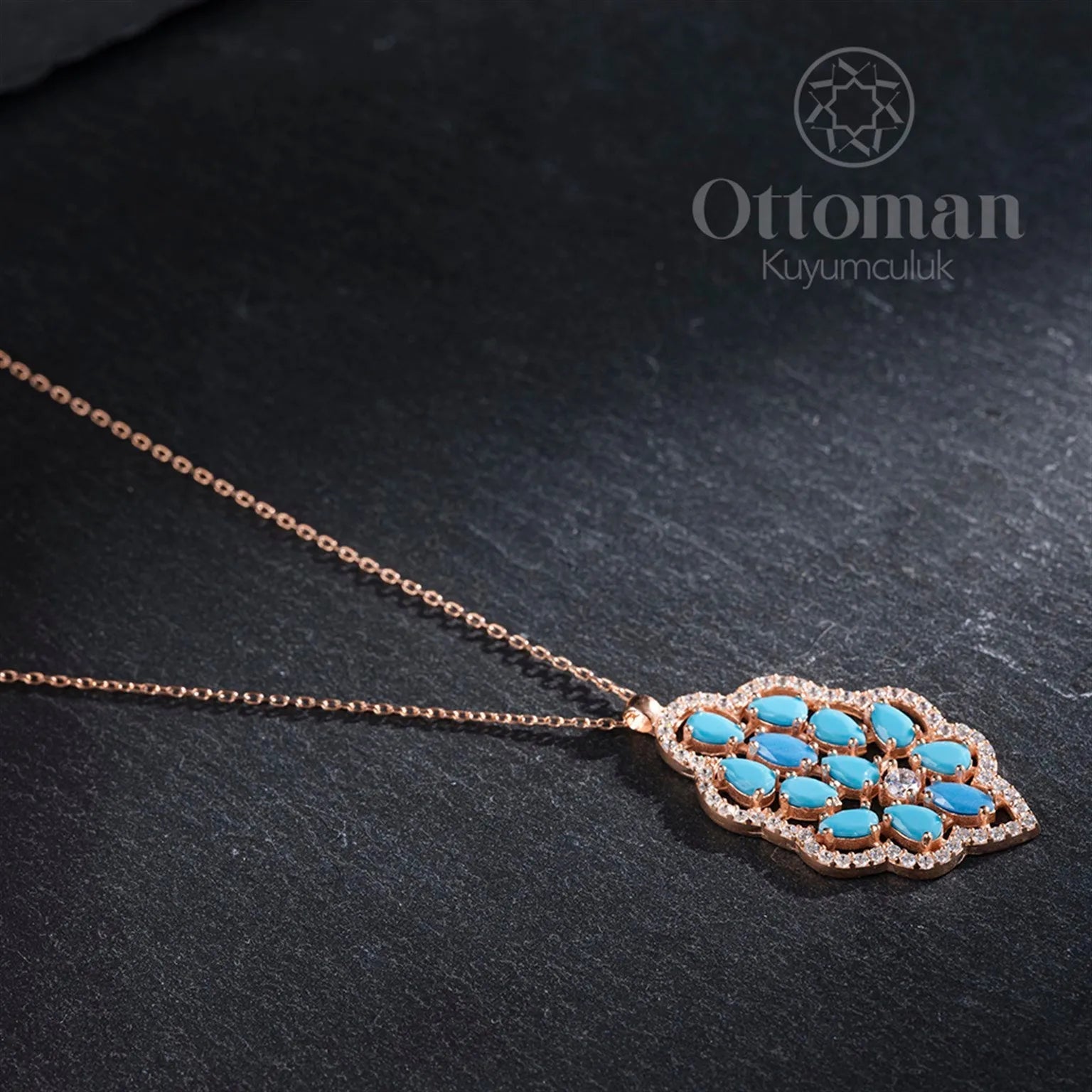 Turquoise Ladies' Silver Necklace - Silver Whisper