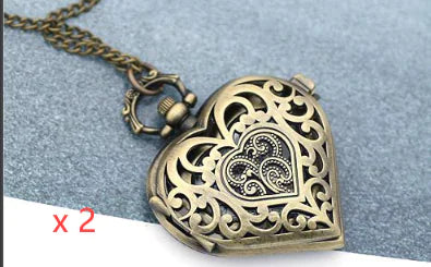 Heart Elegance Timepiece Necklace