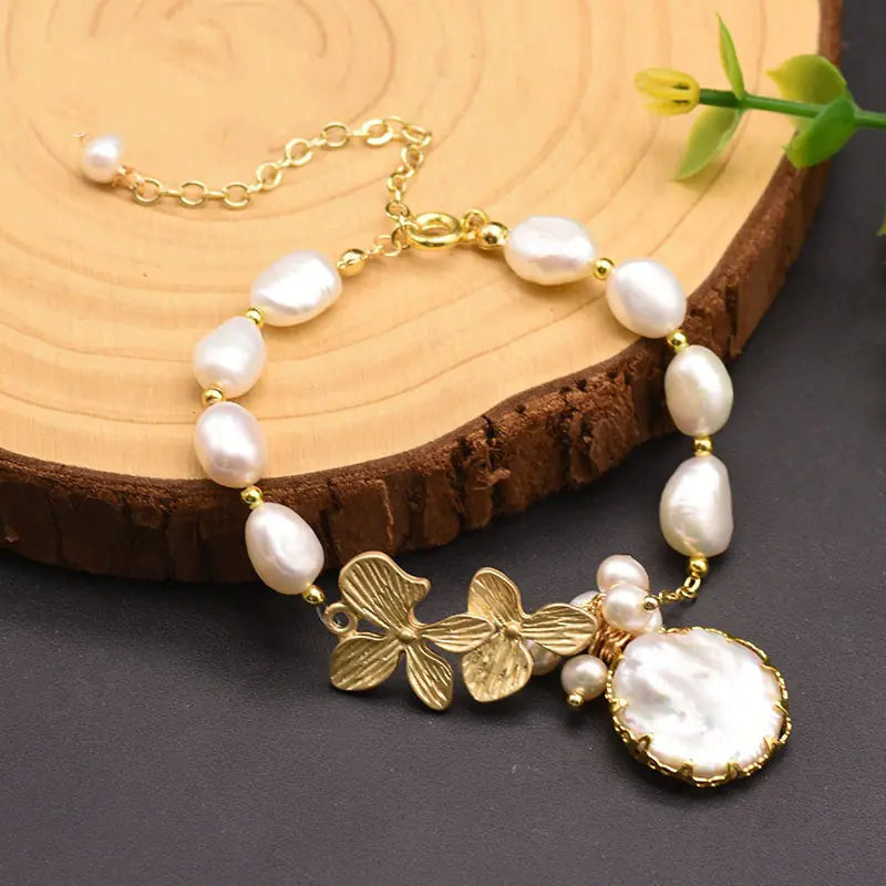 Natural Baroque Freshwater Pearl Bracelet Set