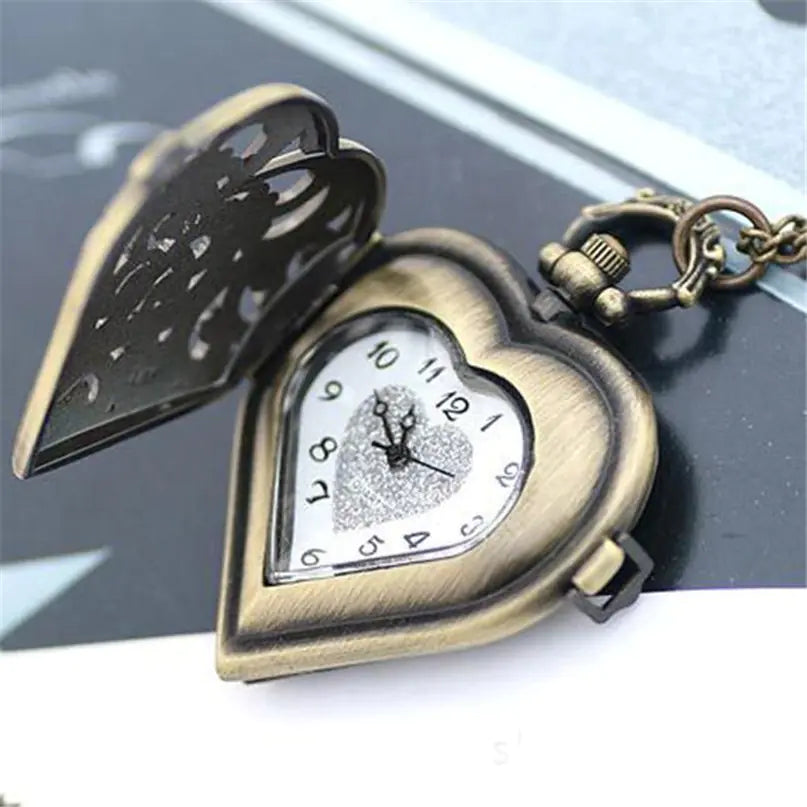Heart Elegance Timepiece Necklace