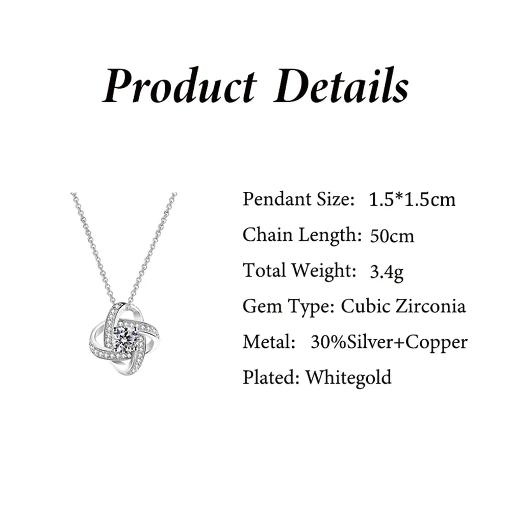 Elegant S925 Diamond Clover Pendant