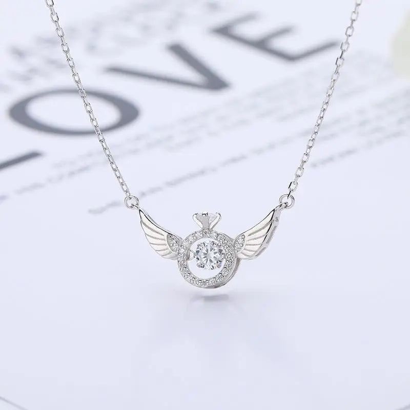 Ethereal Grace Angel Wings Necklace