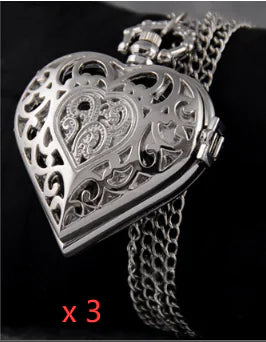 Heart Elegance Timepiece Necklace
